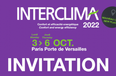 RDV sur Interclima - 3 au 6 Octobre 2022